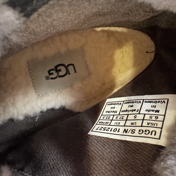 UGG Janney Women's Wedge Heel Boots Size 6.5 Sheepskin Lined Waterproof - Picture 5 of 5